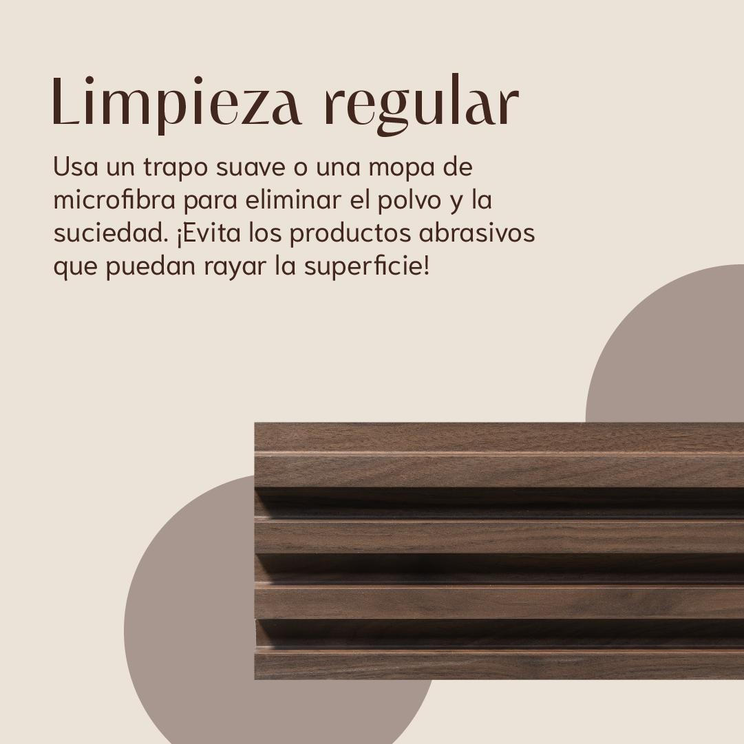 Consejo sobre limpieza regular del lambrín